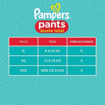 Pañales Pants Ajuste Total G 36u