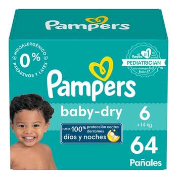 Pañales Pampers Baby-Dry 6 64u