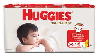 Pañales Huggies Natural Care XG 42u