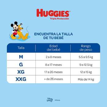 Pañales Huggies Triple Protección G 48u