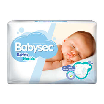 Pañales Babysec Recien Nacido RN 20u