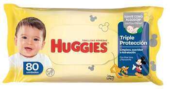 Toallitas Húmedas Huggies Triple Protección 80u