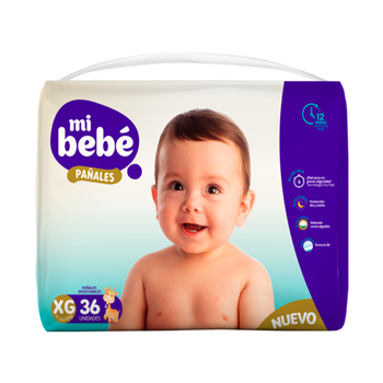 Pañales Mi Bebe XG 36u